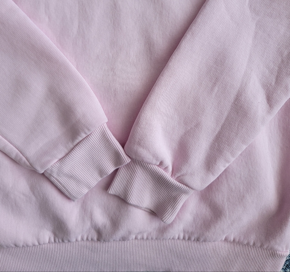 Adidas Light Pink Hoodie with White Logo - Picture 8 of 8